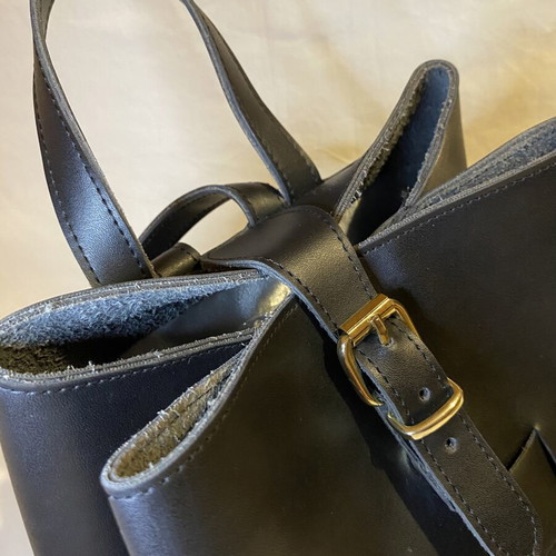 Elena Athanasiou backpack bag, black and grey