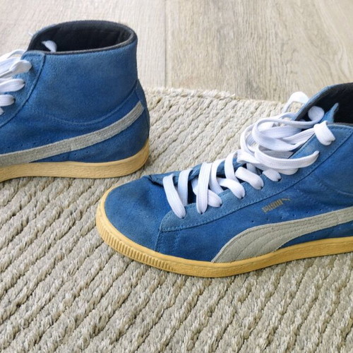 Puma Suede Unisex Ankle Boots like new, size 39.5, blue