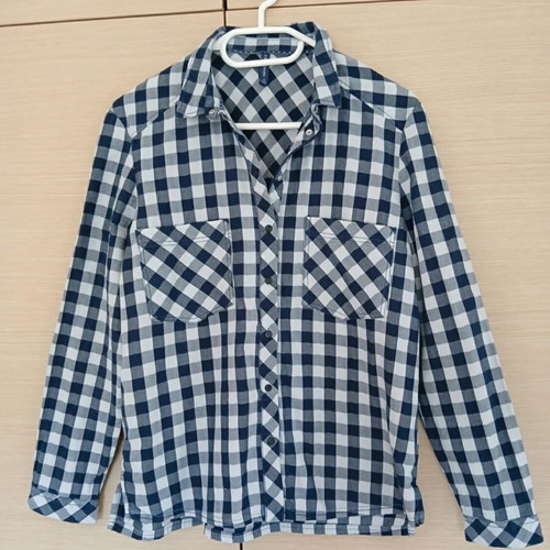 Bershka women's shirt like new, white and blue, size M