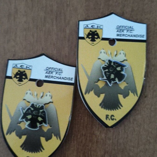 AEK pins new, pack of 2 with double-headed eagle