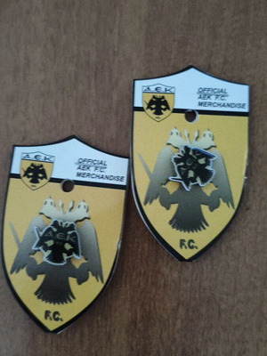 AEK pins new, pack of 2 with double-headed eagle