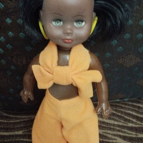 Vintage doll Leila 1970-1980 used with original clothes