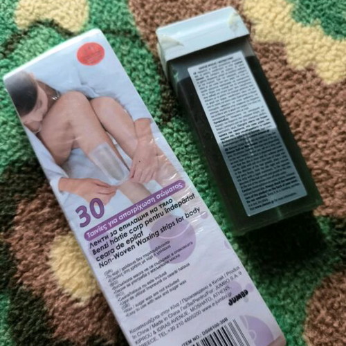 Hair removal set new with epilator, wax and strips