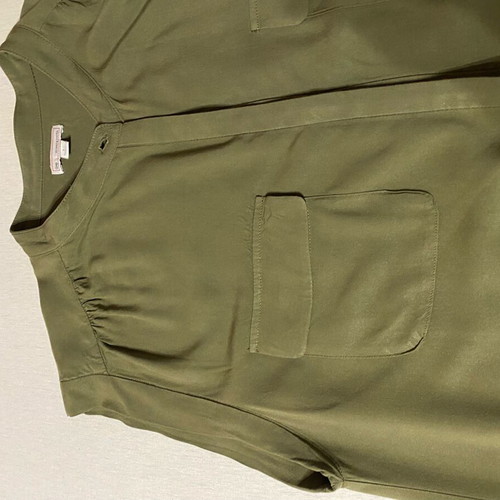 GAP sleeveless shirt dress in khaki