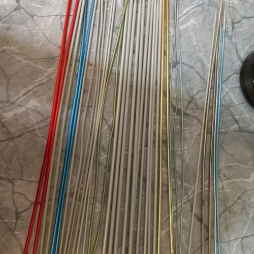 Knitting needles like new, set of 34 pieces, inox and others