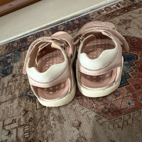 Biomecanics girls' sandals size 24 like new, pink and white