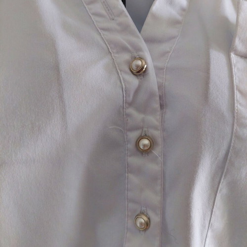 Zara women's white fitted shirt small like new