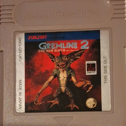 Gremlins 2 Gameboy μεταχειρισμένο cartridge με ελαφρά φθορά