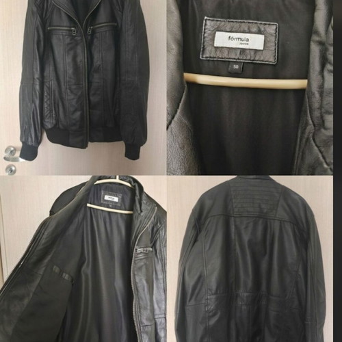 Leather jacket like new, black, size 50, soft sheep leather