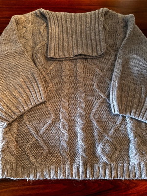 Zara wool turtleneck sweater like new, beige brown