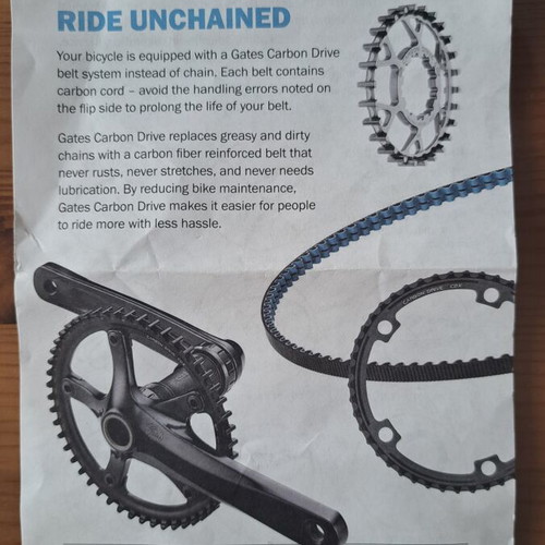 Gates CDX bicycle belt 118 t new
