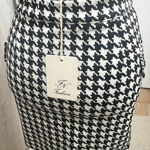 Black and white suit new one size with silver buttons