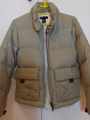 Diesel women's jacket used with down filling, small, khaki