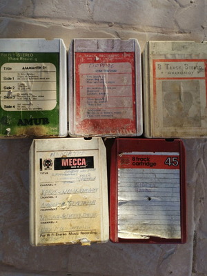 4 Track cassette tapes used, laiko
