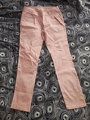 Pink polka dot pants L/XL like new, elastic