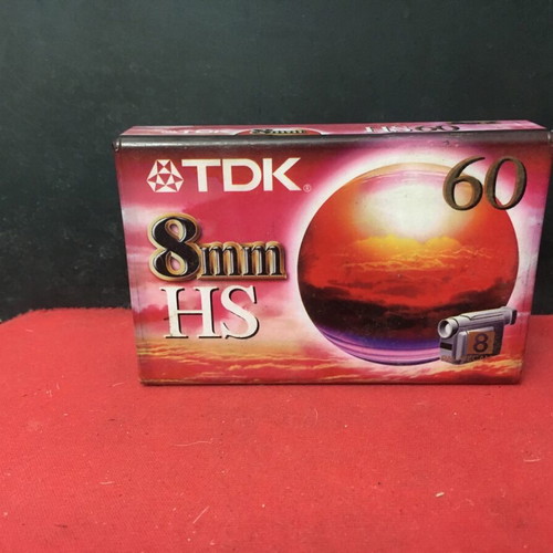 TDK 8mm HS 60 video tape new, sealed