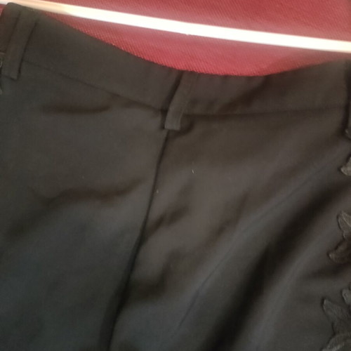 Pants black with lace side openings, like new, size M