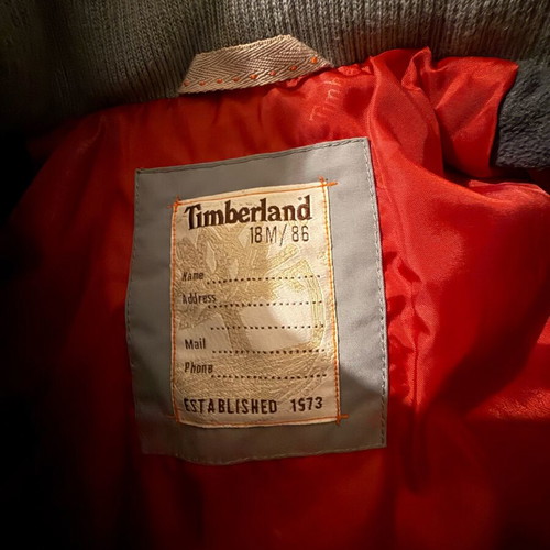 Timberland Kids Jacket With Hood Like New, Size 18M-86, Gray