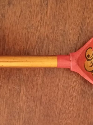 Hand-painted wooden spoon like new, vintage