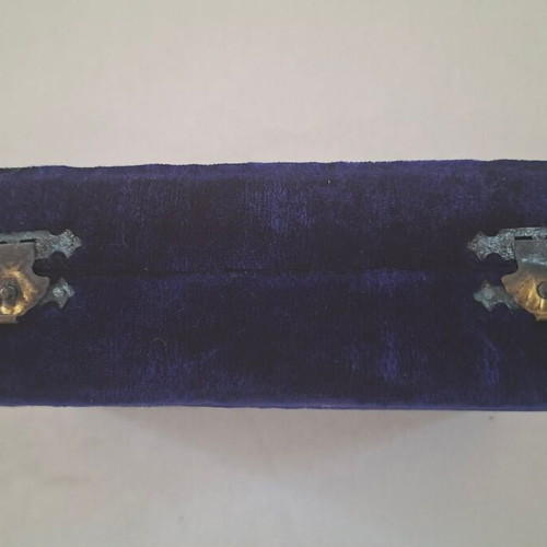 Set of 6 silver-plated liqueur glasses in velvet case