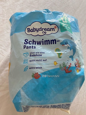 Babydream swim diapers for sea or pool, new, size 12-20 kg, pack of 8