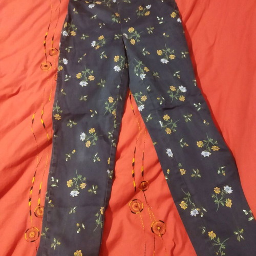 Floral pants h&M no 34 like new