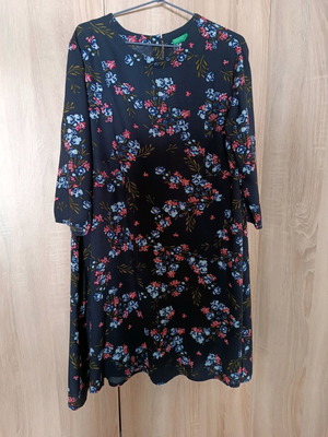 United Colors of Benetton A-line dress black like new