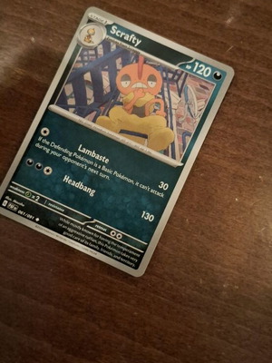 Pokemon Card Scrafty new