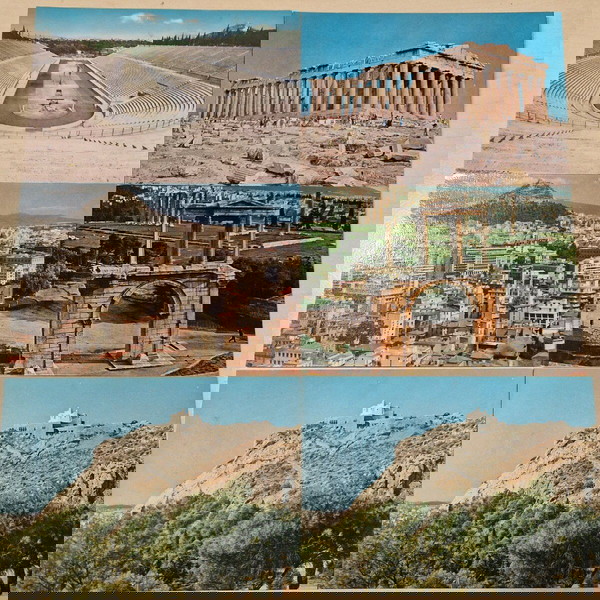 6 καρτ ποστάλ αθηνα