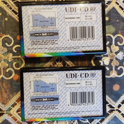 Maxell UDI-CD 90 Audio Cassettes sealed, pack of 2
