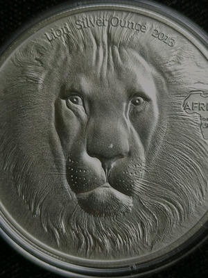 Gabon 1000 Francs African Ounce Wildlife Lion 2018 coin new