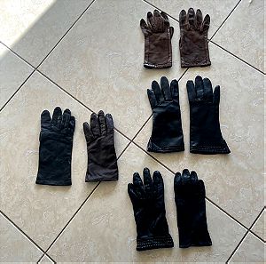 8 vintage δερμάτινα γάντια, 10€ ΟΛΑ μαζί