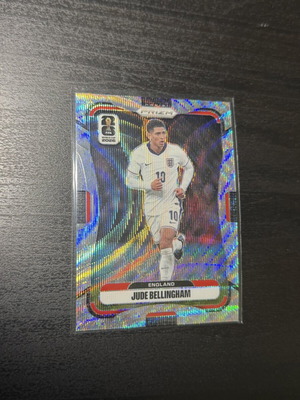 2026 Panini Prizm World Cup Jude Bellingham Silver Wave Prizm card like new