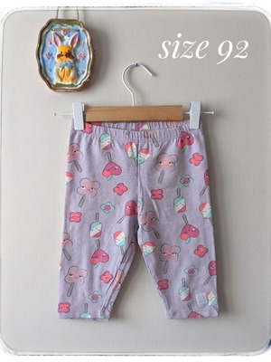 Kids biker shorts used for girl, size 92