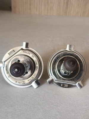 Philips H4 Halogen Car Bulbs used, pair 12V 60/55W made in Germany