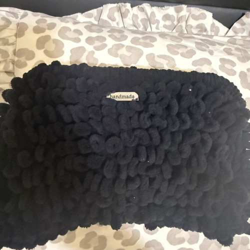 Puffy Bag handmade, new, black