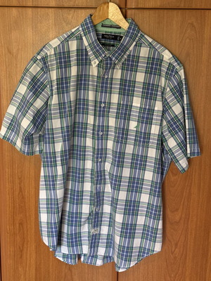 Nautica men's cotton short-sleeve shirt classic fit XL like new with pocket