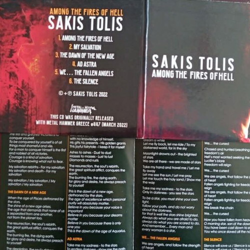 Sakis Tolis Among The Fires Of Hell CD like new, metal