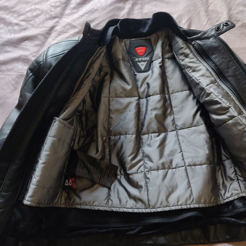 Dainese Haku San motorcycle jacket used, leather, size 44