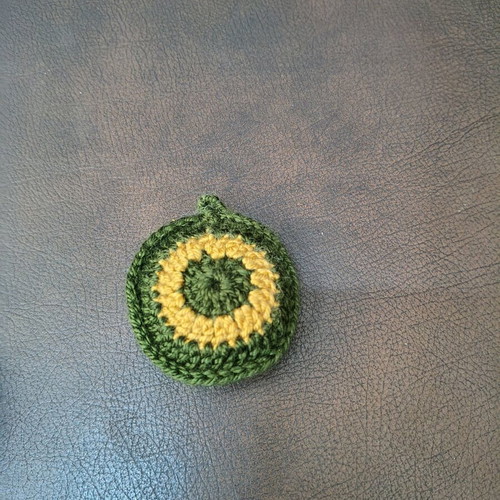 Handmade knitted keychains set of 3, colorful, new