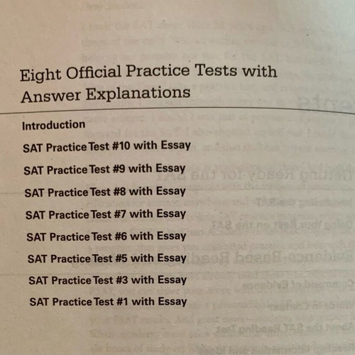 SAT The Official Study Guide new, English
