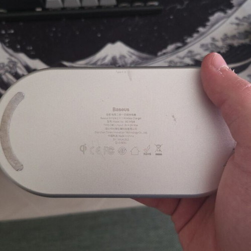 Baseus Dual Wireless Charger like new, 15W fast charging