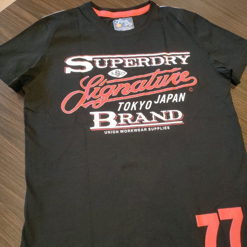 Superdry T-shirt black size XL like new