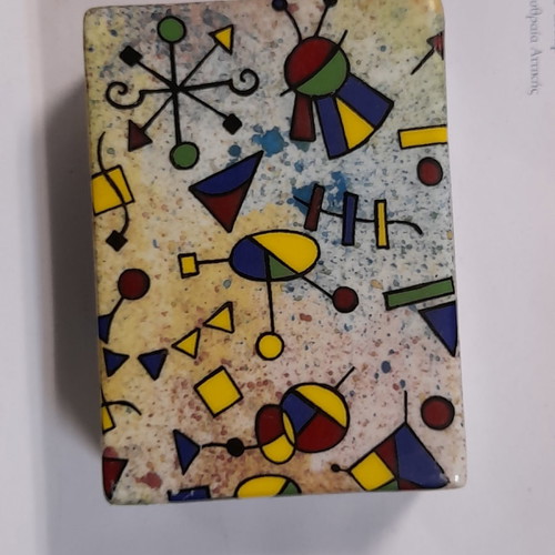 Porcelain box used Barcelona 11x8x4 cm