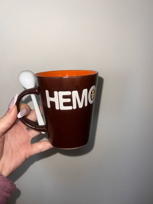 Hemo mug vintage like new with spoon, limited edition