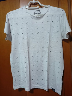 Men's t-shirt slim fit, like new, white, size M