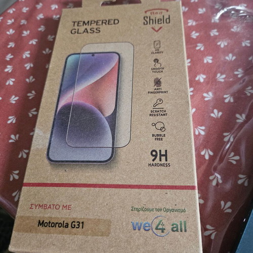 Redshield Tempered Glass Screen Protector for Motorola G31 New