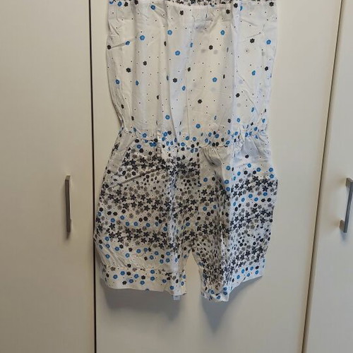 Summer Strapless One-Piece Jumpsuit like new, white, one size