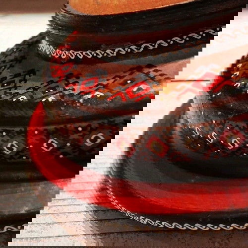 XL Handmade Wooden Pysanka Egg like new Karpathian Folk Art