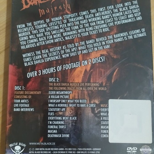 Black Dahlia Murder Majesty DVD sealed